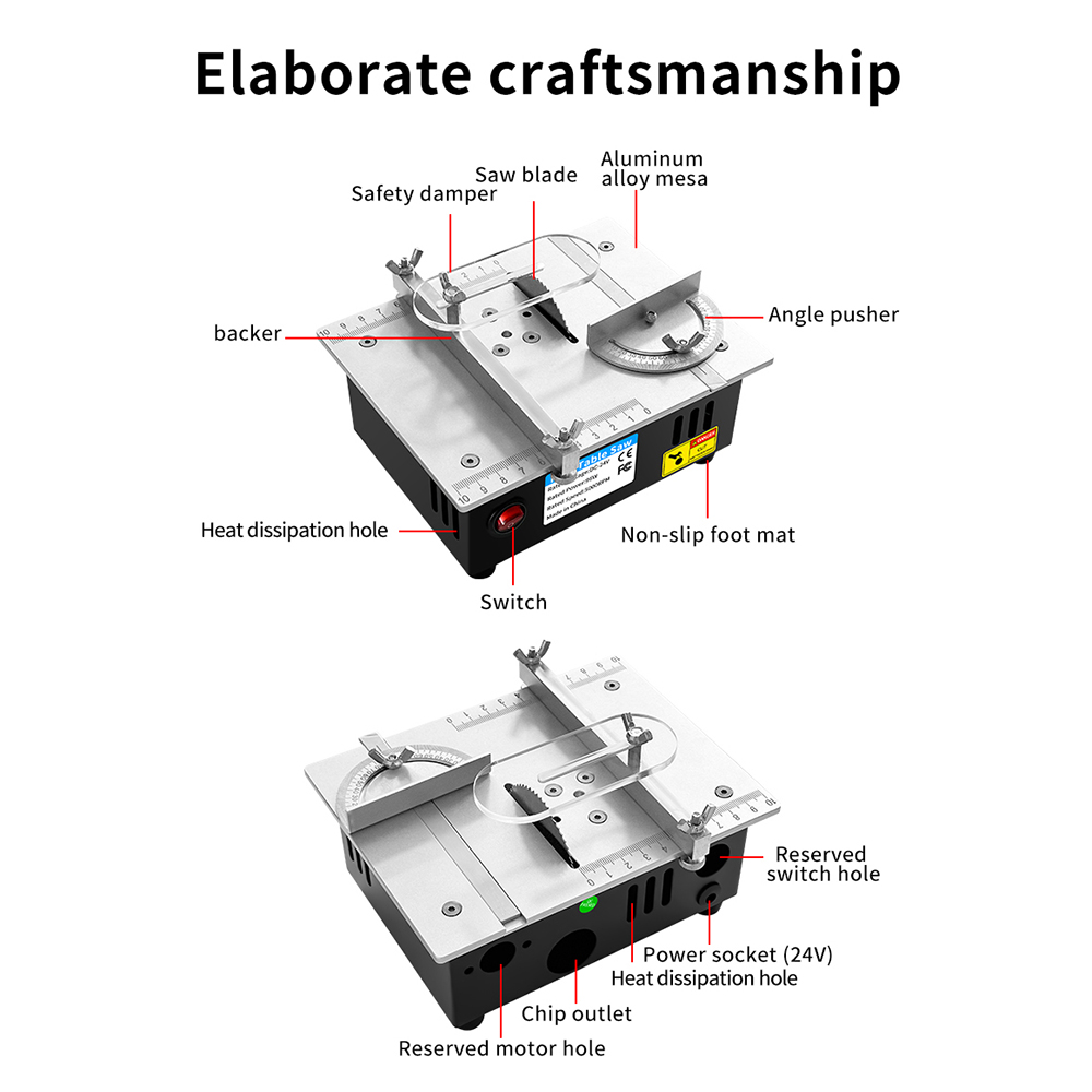 DC24V 가정용 소형 목공 테이블은 전기 다기능 정밀 - Mini Table Saw For Woodworking 리뷰 및 가격