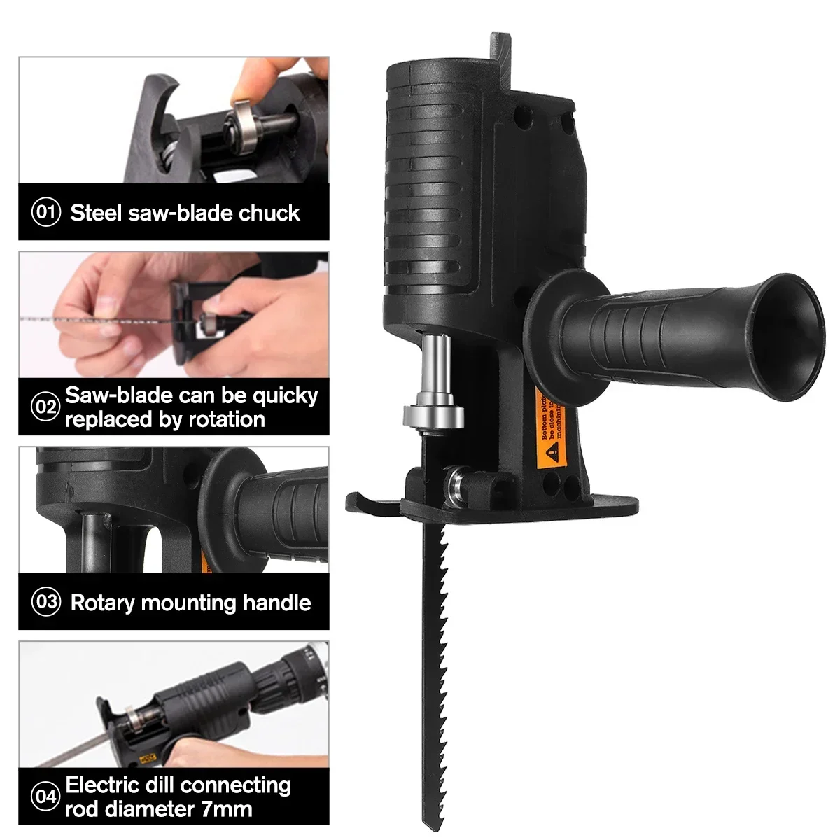 휴대용 왕복톱 어댑터 전동 드릴 개조 전기톱 신형 전동 - Reciprocating Saw Attachment Drill 리뷰 및 가격