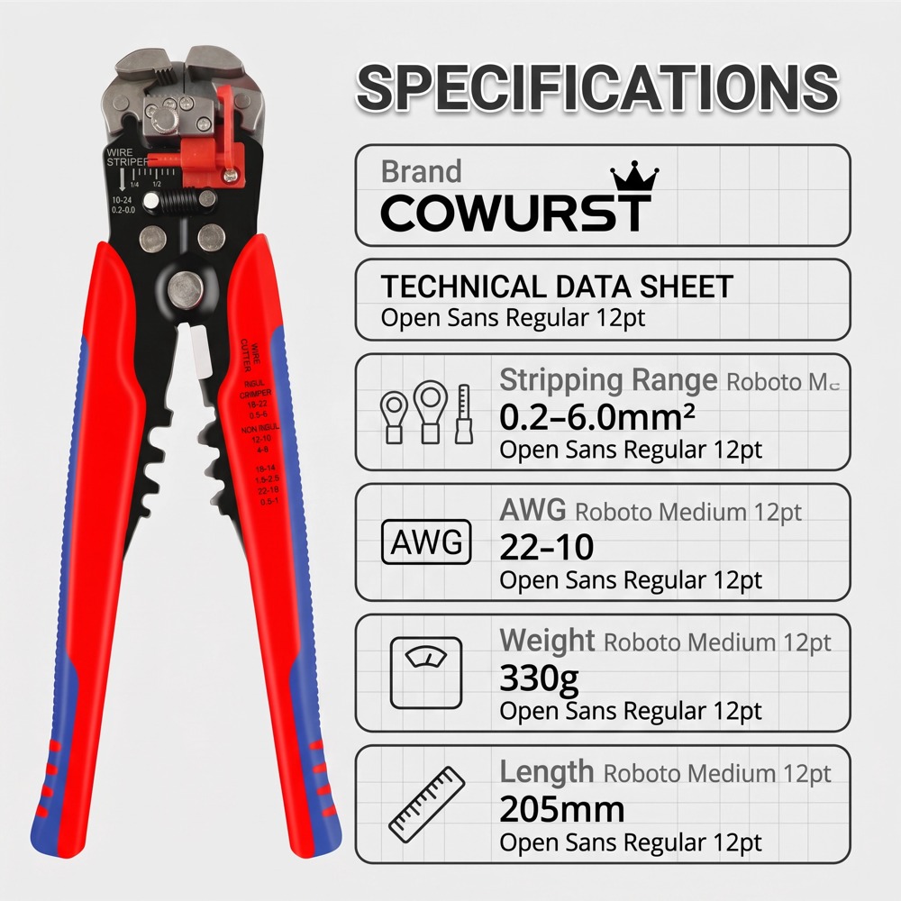 다기능 3-in-1 와이어 스트리핑 플라이어 전기기사용 - Automatic Wire Stripper Cutter 리뷰 및 가격
