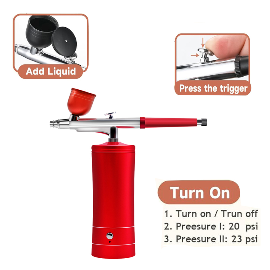 컴프레서가 포함된 에어브러시 키트, 0.3mm 팁이 있 - Airbrush Kit With Mini Compressor 리뷰 및 가격
