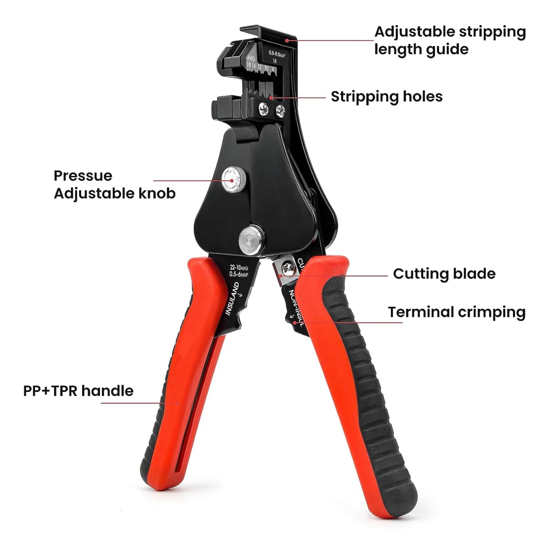 자동 와이어 스트리퍼/와이어 커터, 8-18 AWG 솔 - Automatic Wire Stripper Cutter 리뷰 및 가격