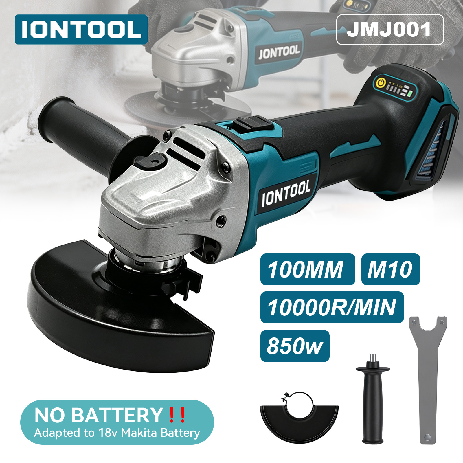 IONTOOL 850W 100mm 무선 앵글 그라인더  - Brushless Angle Grinder Battery Powered 리뷰 및 가격