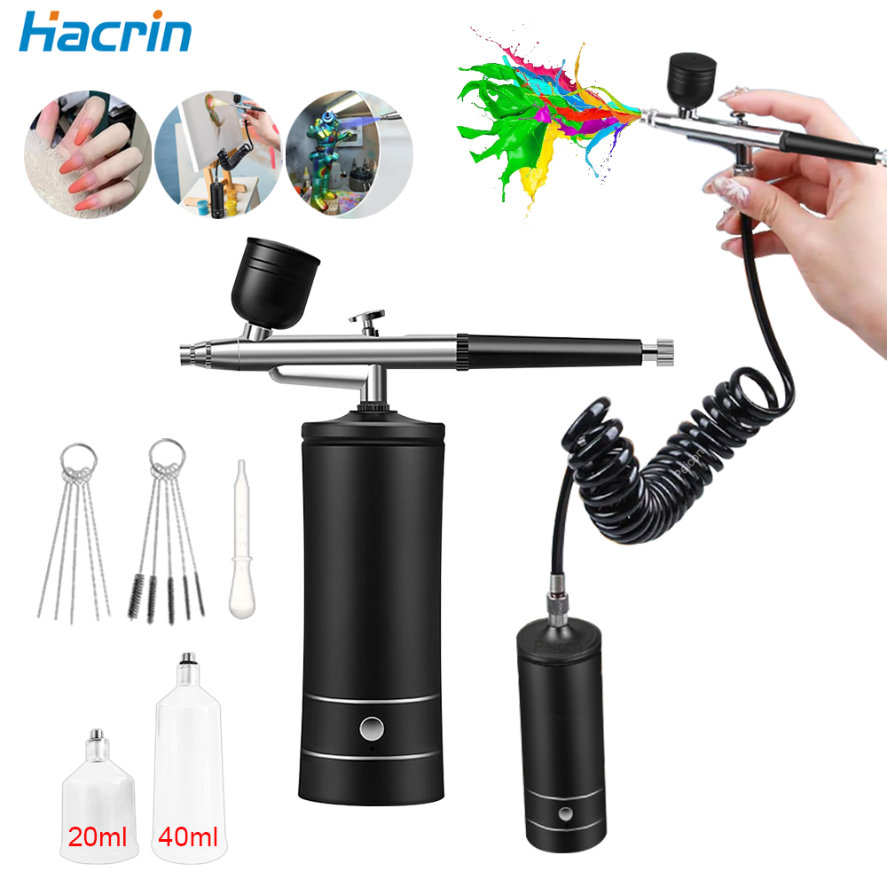 압축기가있는 에어 브러시 네일 손톱 용 휴대용 에어 브 - Airbrush Kit With Mini Compressor 리뷰 및 가격