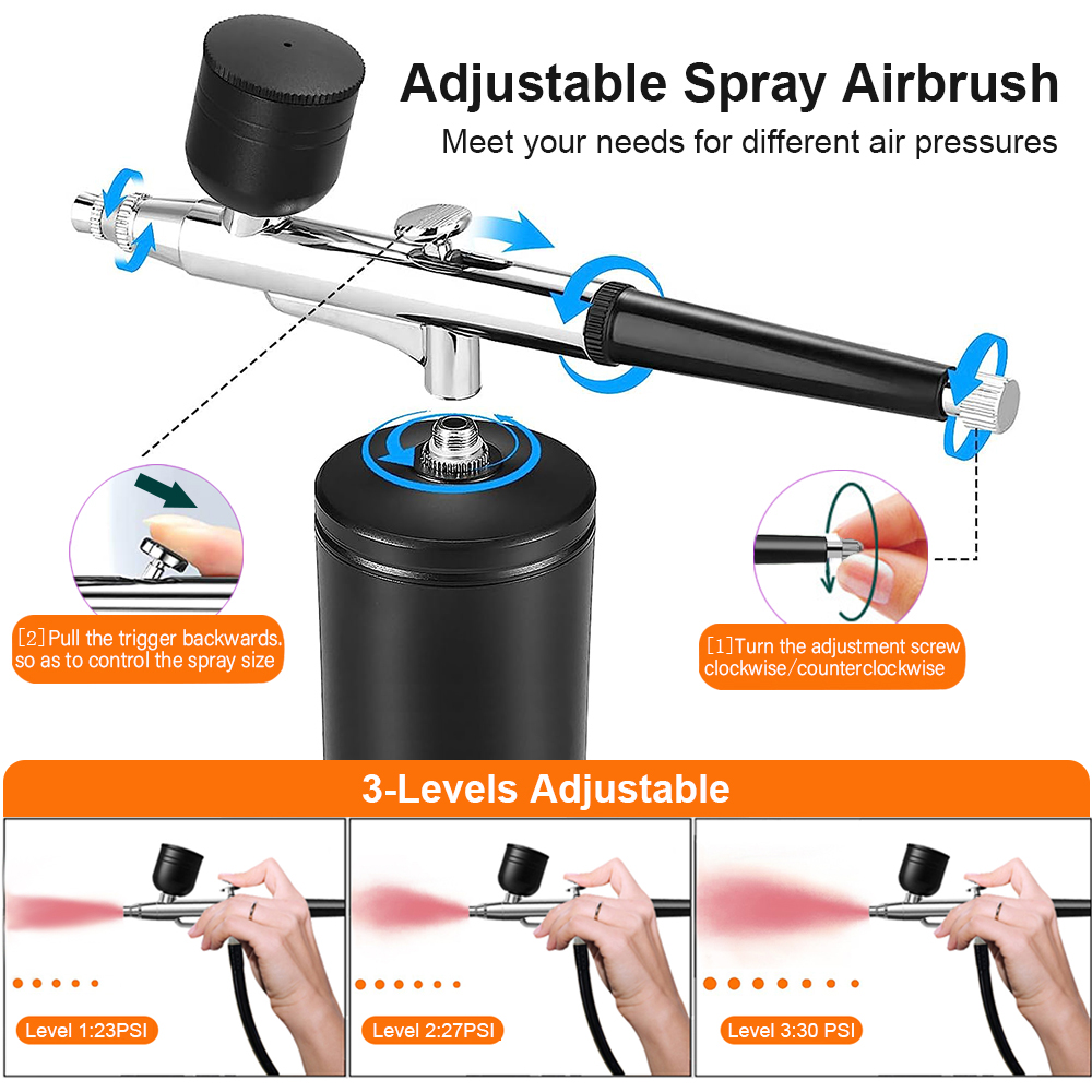 압축기가있는 에어 브러시 네일 손톱 용 휴대용 에어 브 - Airbrush Kit With Mini Compressor 리뷰 및 가격