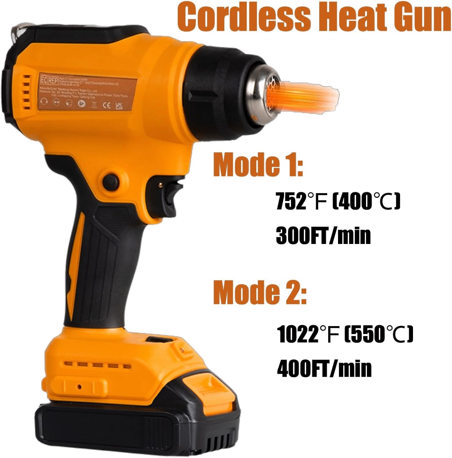 디월트 18V 배터리용 무선 열풍기, 마키타 열풍기용  - Cordless Heat Gun For Shrink Tubing 리뷰 및 가격