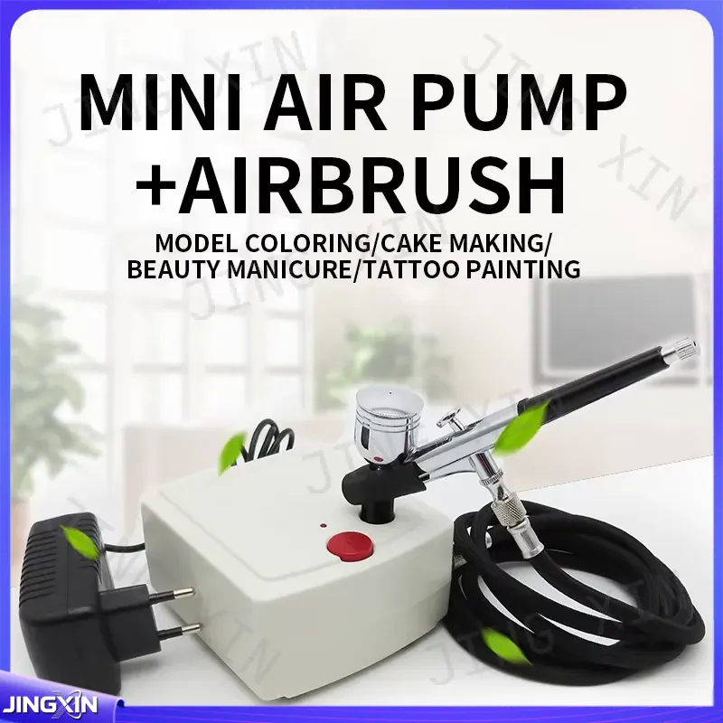 에어브러시 컴프레서 미니 에어 펌프 네일아트 케이크 데 - Airbrush Kit With Mini Compressor 리뷰 및 가격