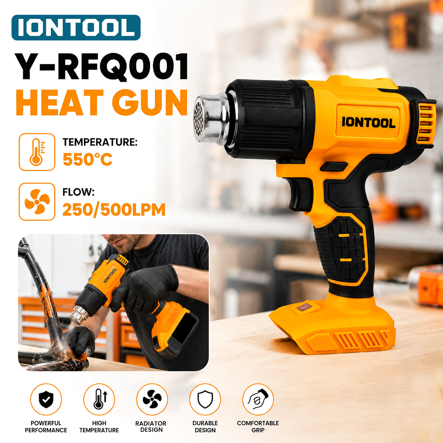 IONTOOL 무선 열풍기 550 ℃   250/500 - Cordless Heat Gun For Shrink Tubing 리뷰 및 가격