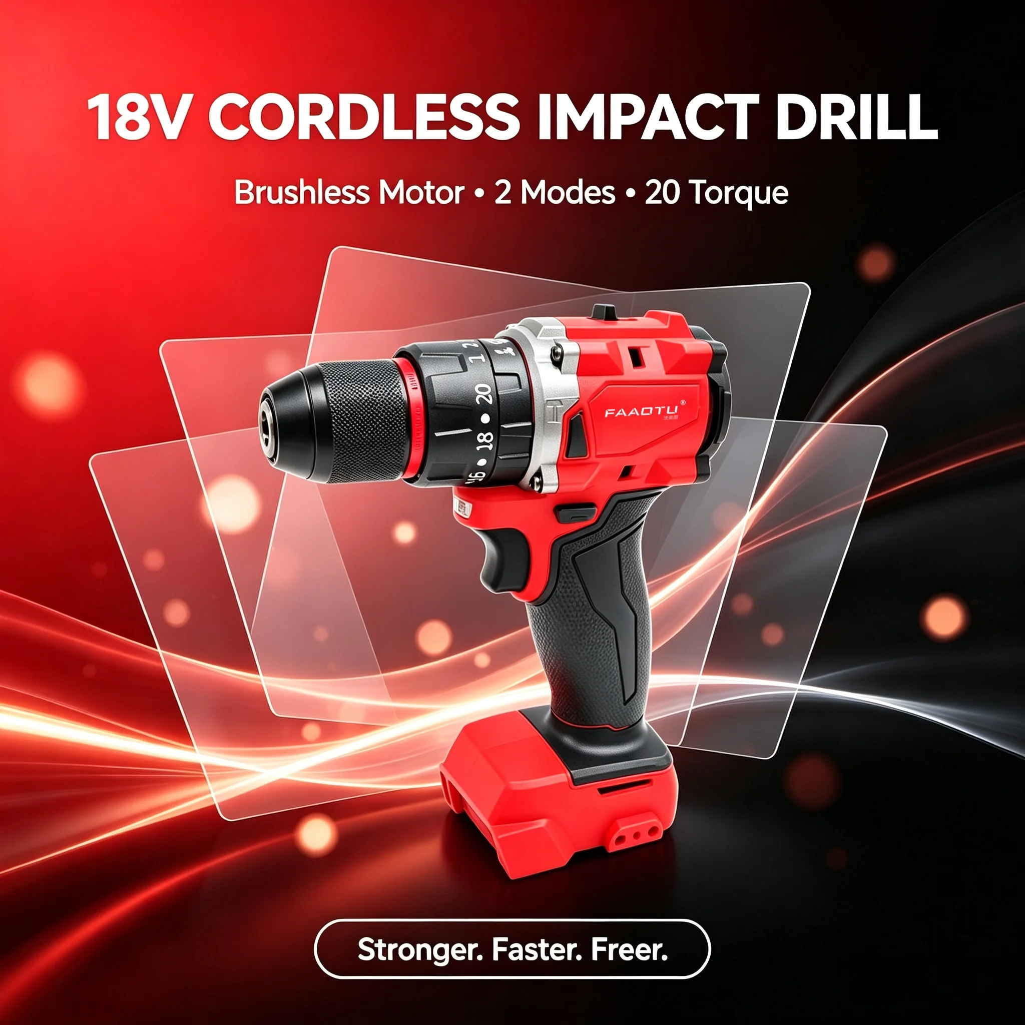 FAAOTU 18V 브러시리스 무선 임팩트 드릴, 20 - Brushless Cordless Electric Drill 18V 리뷰 및 가격