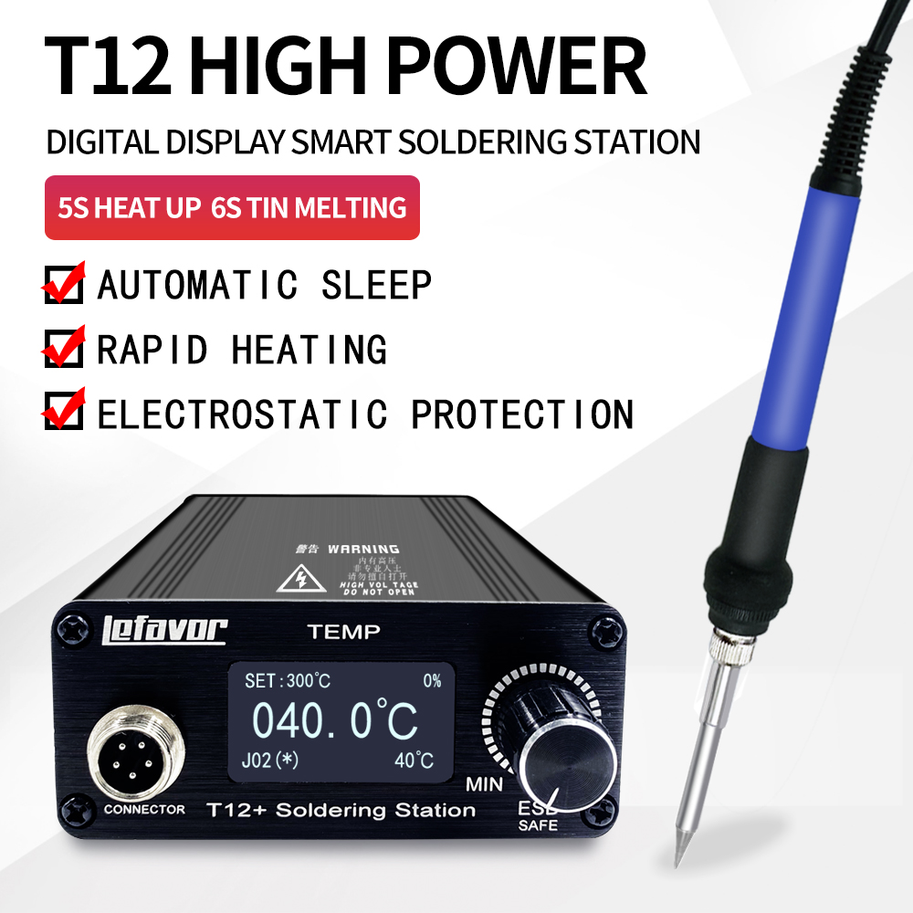 T12 + 납땜 스테이션 납땜 인두 1.3 인치 OLE - Digital Soldering Station T12 리뷰 및 가격